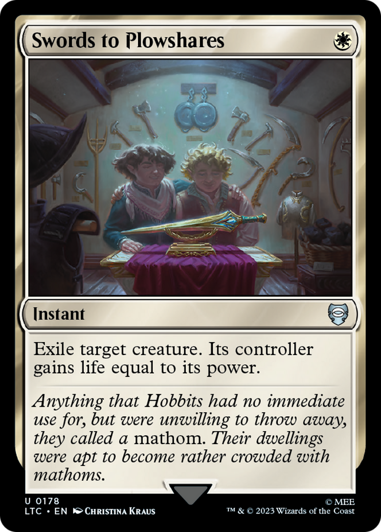 Swords to Plowshares [The Lord of the Rings: Tales of Middle-Earth Commander] | Jomio and Rueliete's Cards and Comics