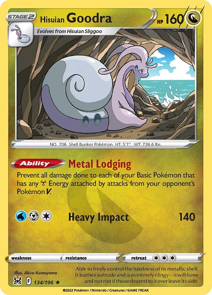 Hisuian Goodra (134/196) [Sword & Shield: Lost Origin] | Jomio and Rueliete's Cards and Comics