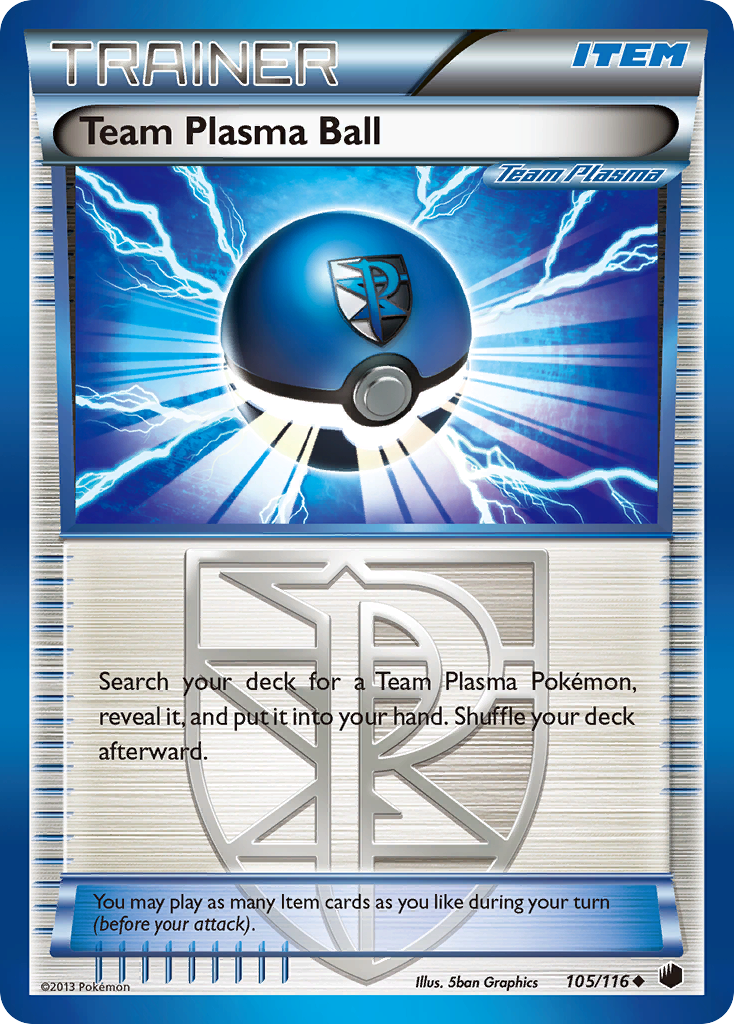 Team Plasma Ball (105/116) [Black & White: Plasma Freeze] | Jomio and Rueliete's Cards and Comics