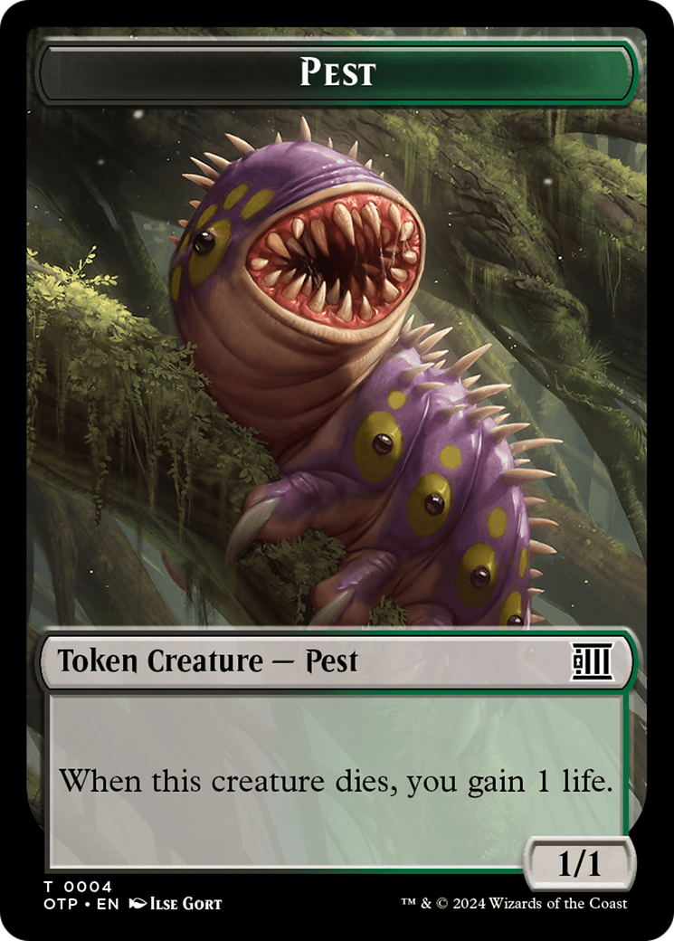 Pest Token [Outlaws of Thunder Junction: Breaking News Tokens] | Jomio and Rueliete's Cards and Comics