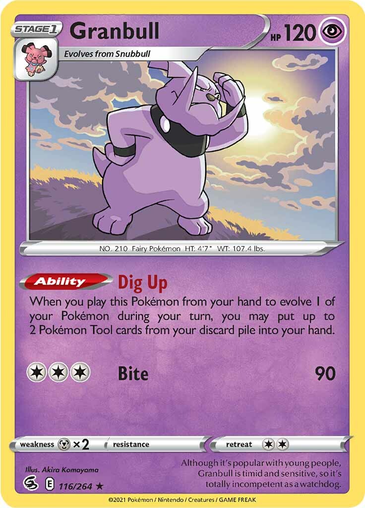 Granbull (116/264) [Sword & Shield: Fusion Strike] | Jomio and Rueliete's Cards and Comics