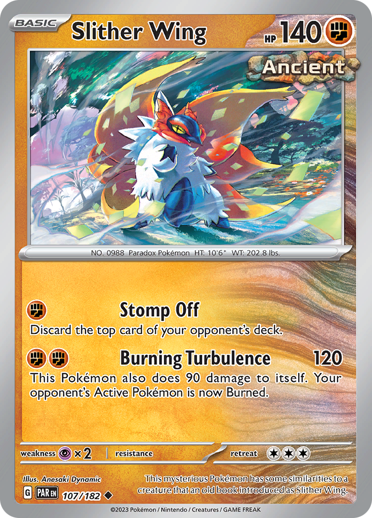 Slither Wing (107/182) [Scarlet & Violet: Paradox Rift] | Jomio and Rueliete's Cards and Comics