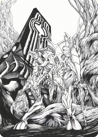 Lukka, Bound to Ruin Art Card [Phyrexia: All Will Be One Art Series] | Jomio and Rueliete's Cards and Comics
