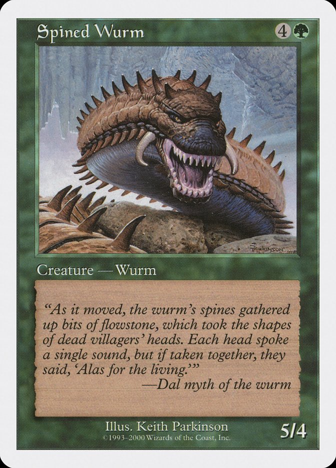 Spined Wurm [Media Promos] | Jomio and Rueliete's Cards and Comics