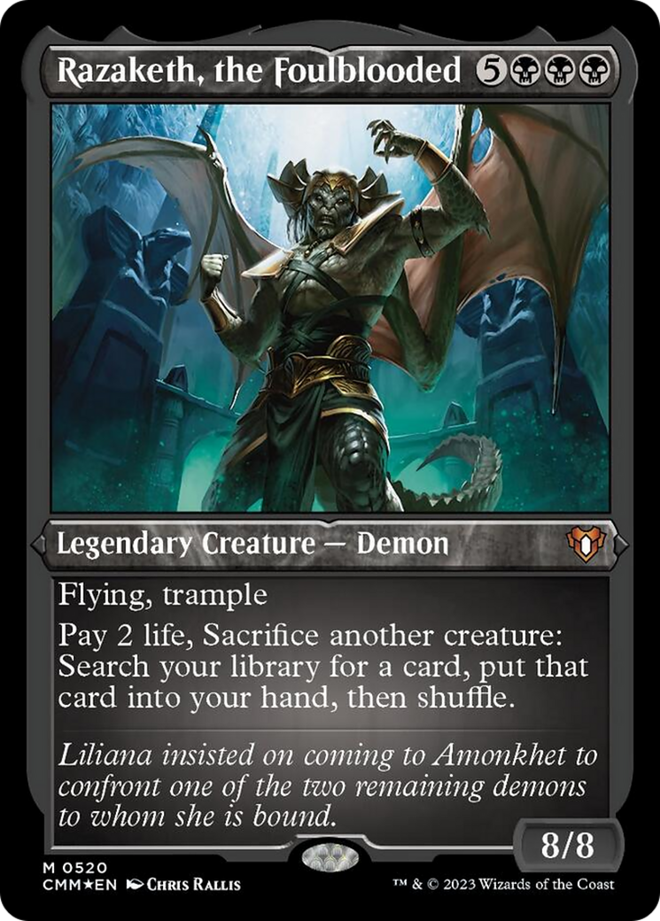 Razaketh, the Foulblooded (Foil Etched) [Commander Masters] | Jomio and Rueliete's Cards and Comics