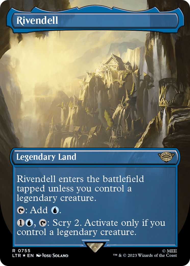 Rivendell (Borderless) (Surge Foil) [The Lord of the Rings: Tales of Middle-Earth] | Jomio and Rueliete's Cards and Comics