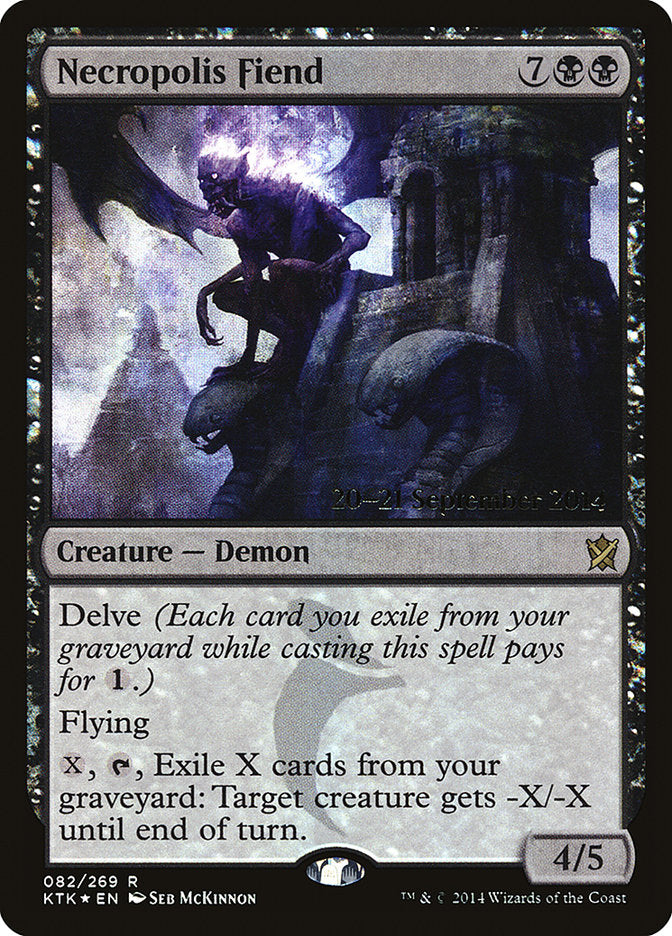 Necropolis Fiend [Khans of Tarkir Prerelease Promos] | Jomio and Rueliete's Cards and Comics