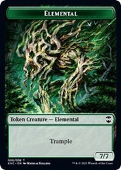 Elemental // Elf Warrior Double-Sided Token [Kaldheim Commander Tokens] | Jomio and Rueliete's Cards and Comics