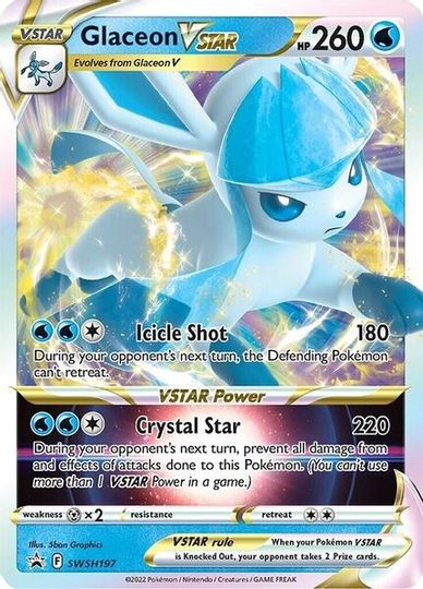 Glaceon VSTAR (SWSH197) [Sword & Shield: Black Star Promos] | Jomio and Rueliete's Cards and Comics