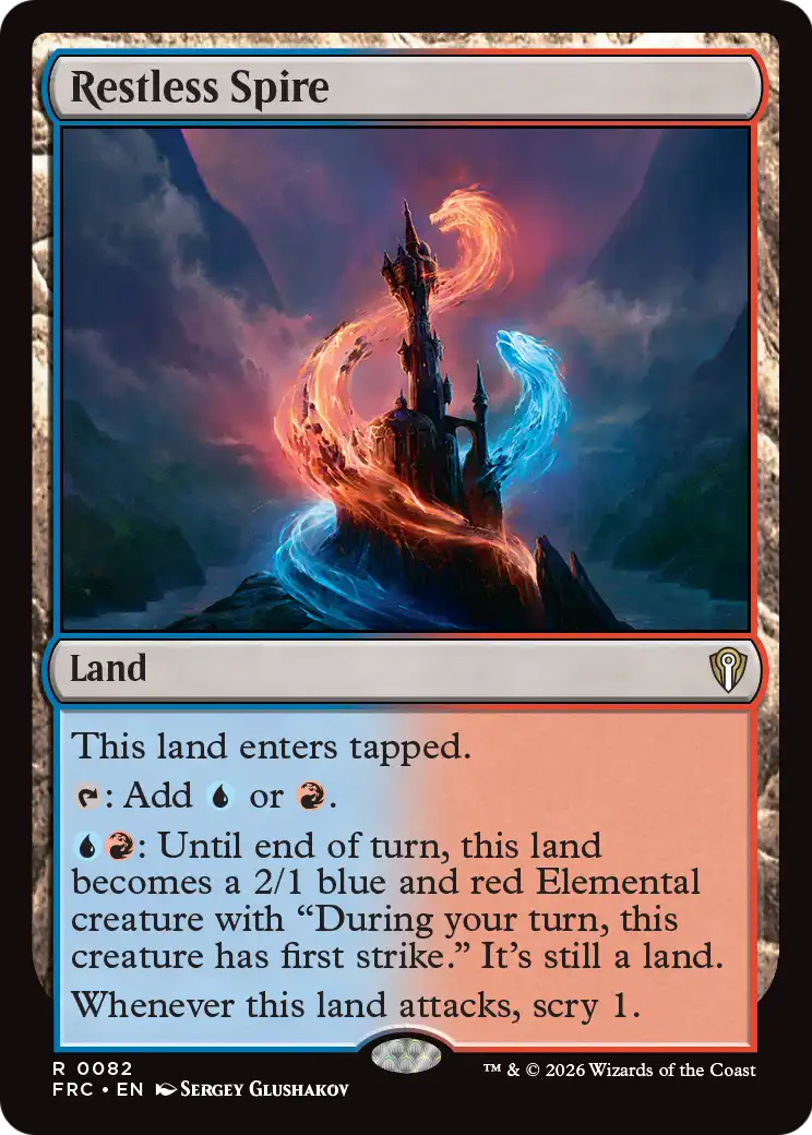 Restless Spire [Reality Fracture Commander] | Jomio and Rueliete's Cards and Comics