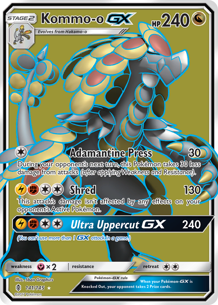 Kommo-o GX (141/145) [Sun & Moon: Guardians Rising] | Jomio and Rueliete's Cards and Comics