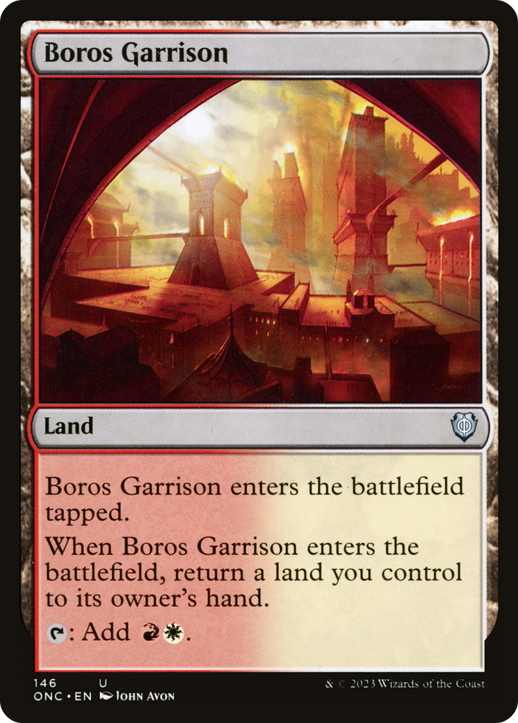 Boros Garrison [Phyrexia: All Will Be One Commander] | Jomio and Rueliete's Cards and Comics
