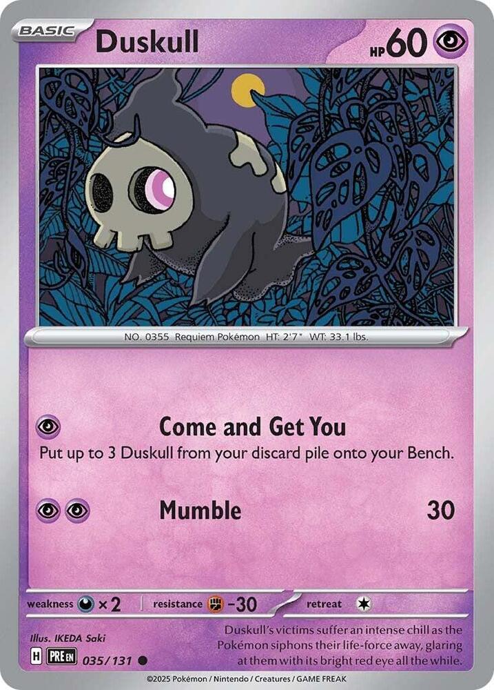 Duskull (035/131) [Scarlet & Violet: Prismatic Evolutions] | Jomio and Rueliete's Cards and Comics