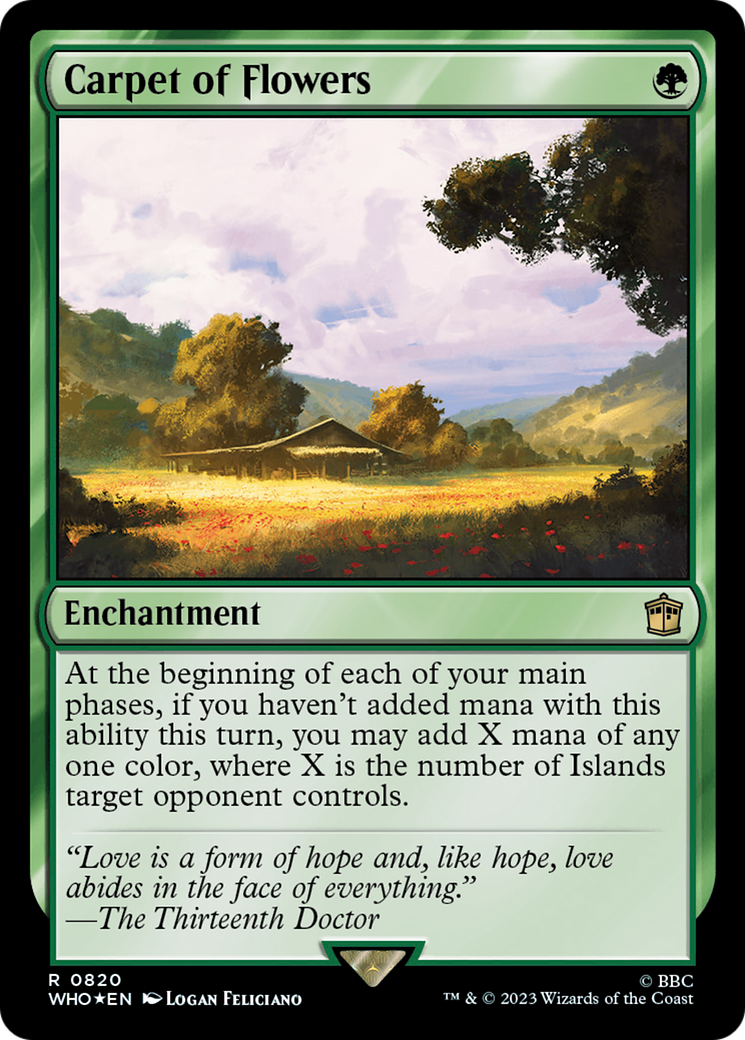 Carpet of Flowers (Surge Foil) [Doctor Who] | Jomio and Rueliete's Cards and Comics