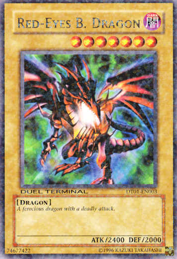 Red-Eyes B. Dragon [DT01-EN003] Rare | Jomio and Rueliete's Cards and Comics