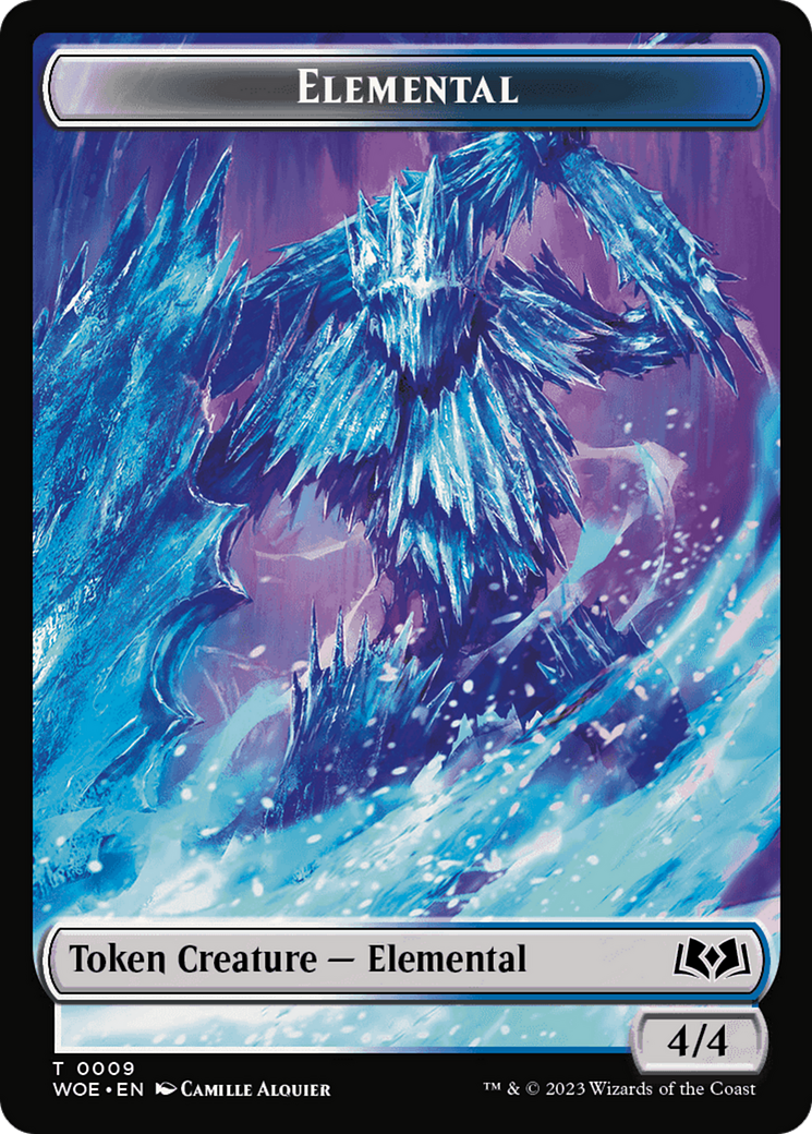 Elemental // Food (0013) Double-Sided Token [Wilds of Eldraine Tokens] | Jomio and Rueliete's Cards and Comics