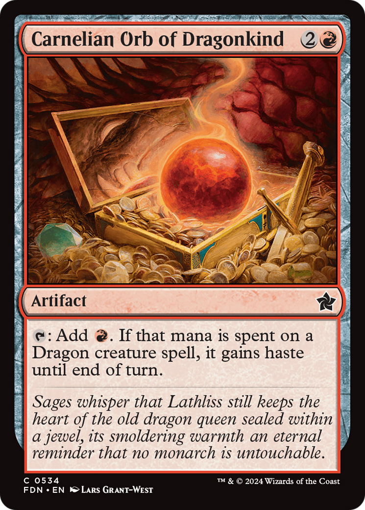 Carnelian Orb of Dragonkind [Foundations] | Jomio and Rueliete's Cards and Comics