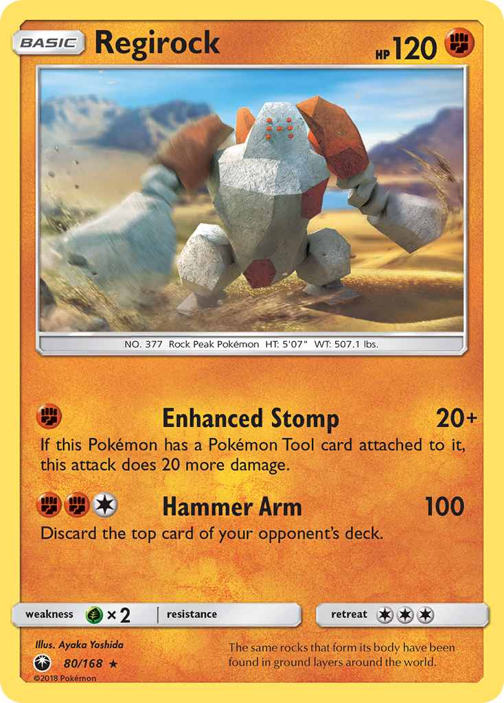 Regirock (80/168) [Sun & Moon: Celestial Storm] | Jomio and Rueliete's Cards and Comics