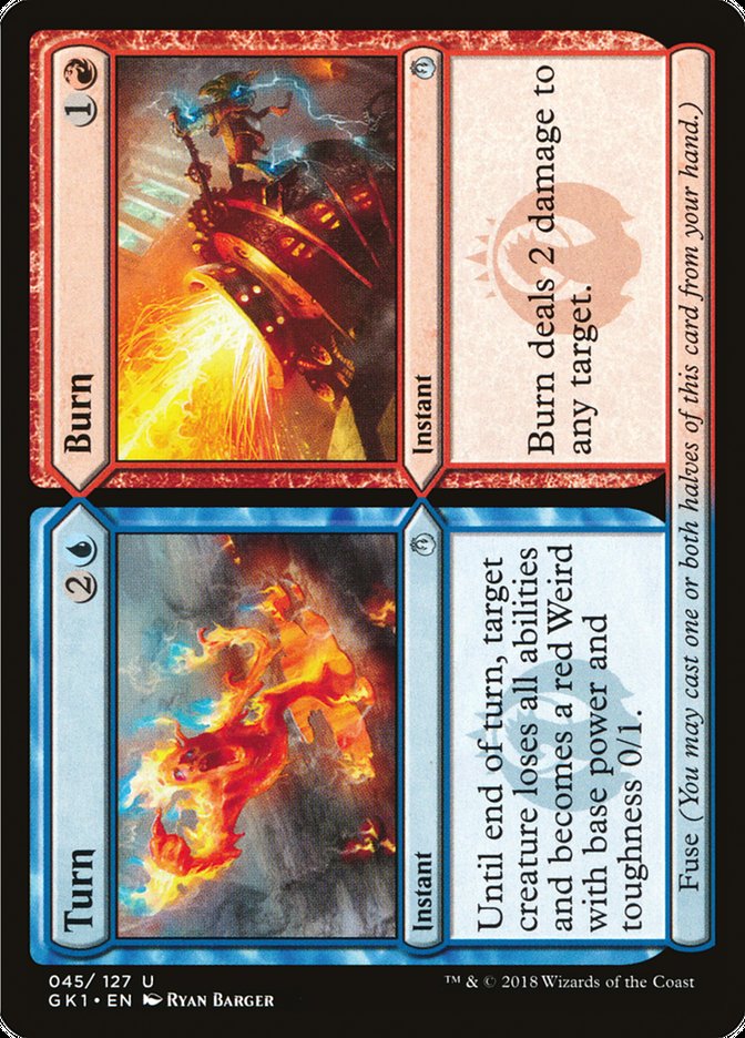 Turn // Burn [Guilds of Ravnica Guild Kit] | Jomio and Rueliete's Cards and Comics