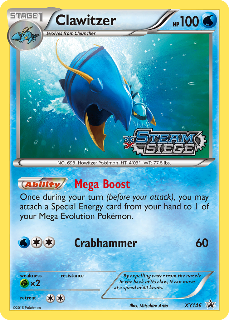 Clawitzer (XY146) [XY: Black Star Promos] | Jomio and Rueliete's Cards and Comics