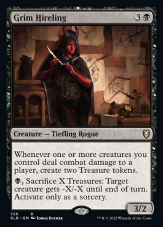 Grim Hireling [Commander Legends: Battle for Baldur's Gate] | Jomio and Rueliete's Cards and Comics