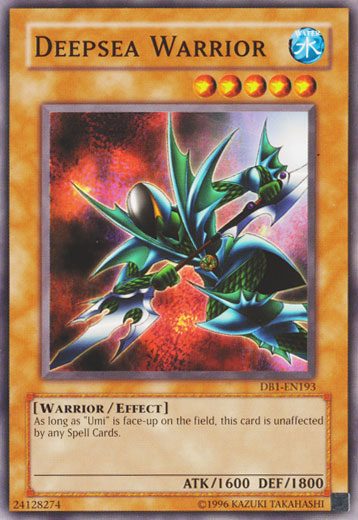 Deepsea Warrior [DB1-EN193] Common | Jomio and Rueliete's Cards and Comics