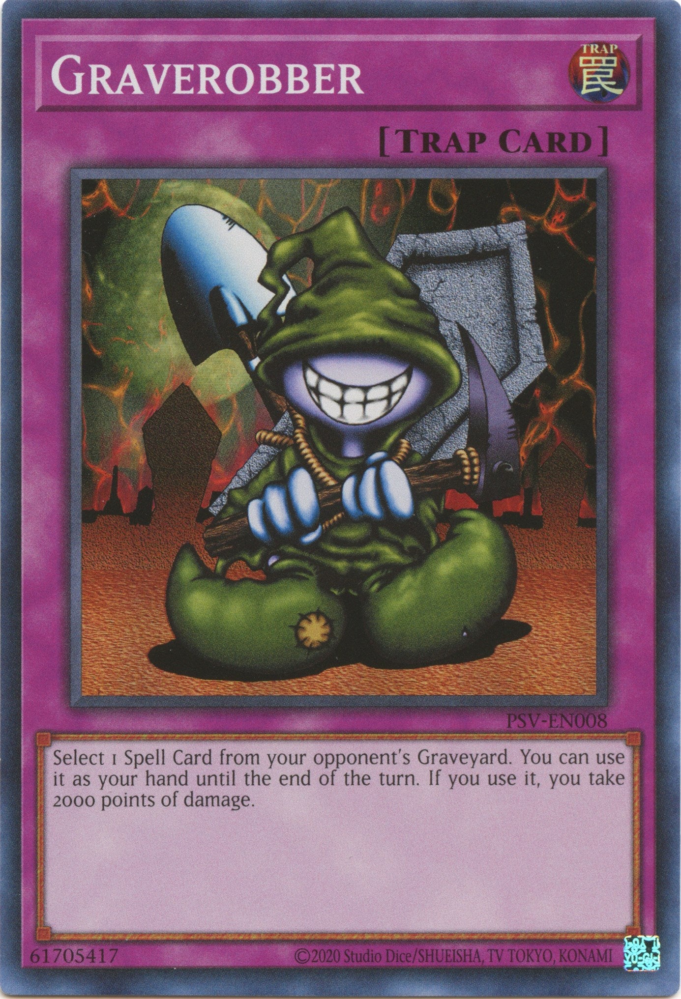 Graverobber (25th Anniversary) [PSV-EN008] Super Rare | Jomio and Rueliete's Cards and Comics
