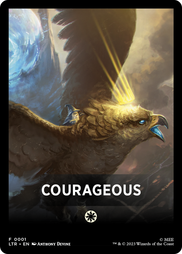 Courageous Theme Card [The Lord of the Rings: Tales of Middle-Earth Tokens] | Jomio and Rueliete's Cards and Comics