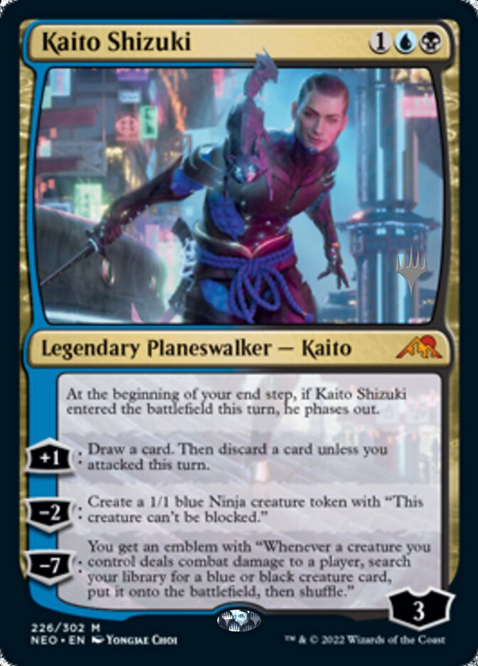 Kaito Shizuki (Promo Pack) [Kamigawa: Neon Dynasty Promos] | Jomio and Rueliete's Cards and Comics