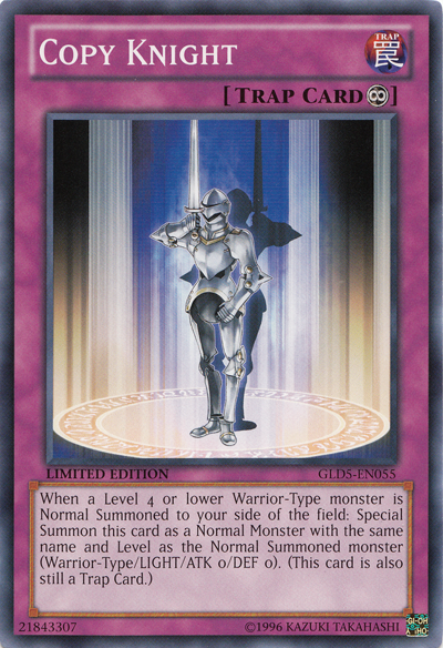 Copy Knight [GLD5-EN055] Common | Jomio and Rueliete's Cards and Comics