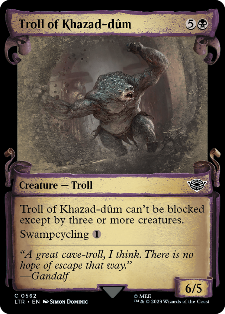 Troll of Khazad-dum [The Lord of the Rings: Tales of Middle-Earth Showcase Scrolls] | Jomio and Rueliete's Cards and Comics