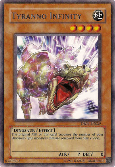 Tyranno Infinity [DR04-EN029] Rare | Jomio and Rueliete's Cards and Comics