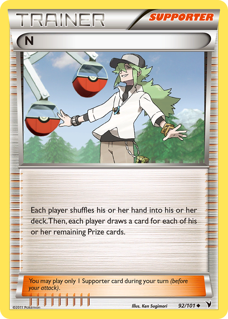 N (92/101) [Black & White: Noble Victories] | Jomio and Rueliete's Cards and Comics