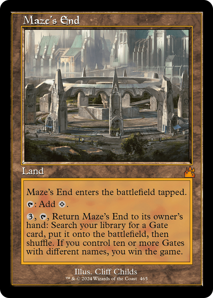 Maze's End (Retro Frame) [Ravnica Remastered] | Jomio and Rueliete's Cards and Comics