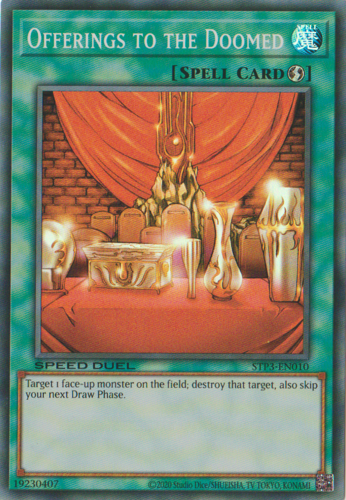 Offerings to the Doomed [STP3-EN010] Super Rare | Jomio and Rueliete's Cards and Comics