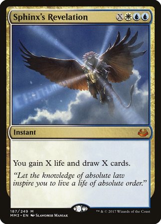 Sphinx's Revelation [Modern Masters 2017] | Jomio and Rueliete's Cards and Comics