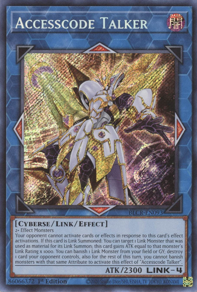 Accesscode Talker [BLCR-EN093] Secret Rare | Jomio and Rueliete's Cards and Comics