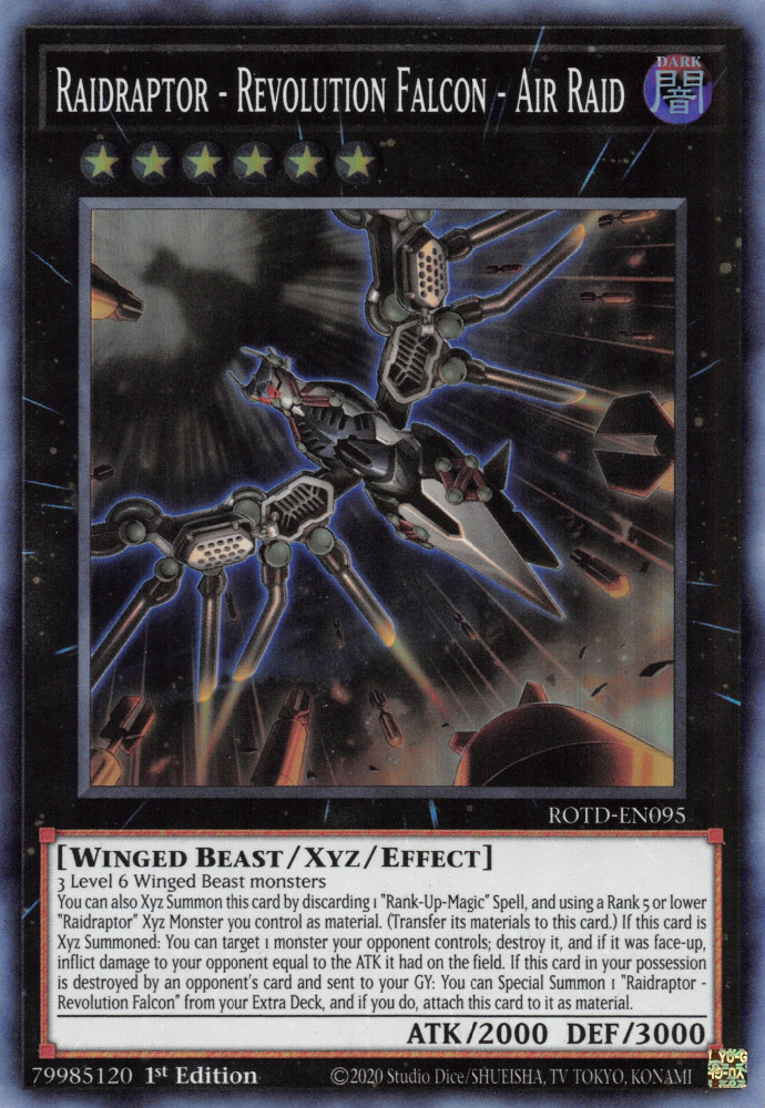 Raidraptor - Revolution Falcon - Air Raid [ROTD-EN095] Super Rare | Jomio and Rueliete's Cards and Comics