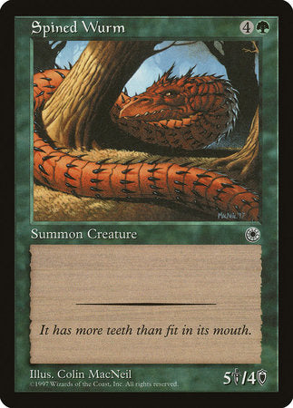 Spined Wurm [Portal] | Jomio and Rueliete's Cards and Comics