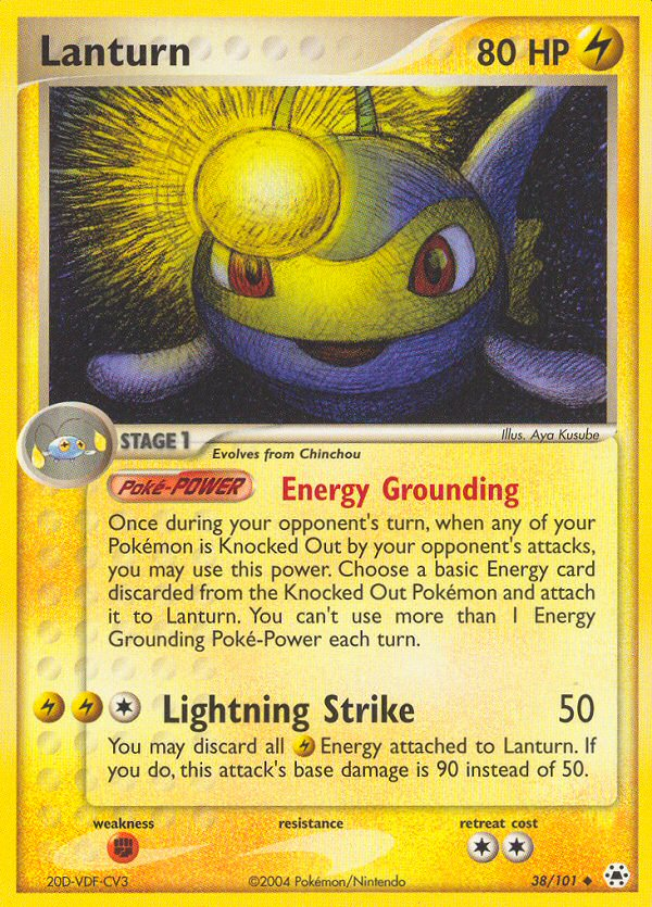 Lanturn (38/101) [EX: Hidden Legends] | Jomio and Rueliete's Cards and Comics