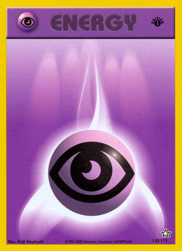 Psychic Energy (110/111) [Neo Genesis 1st Edition] | Jomio and Rueliete's Cards and Comics