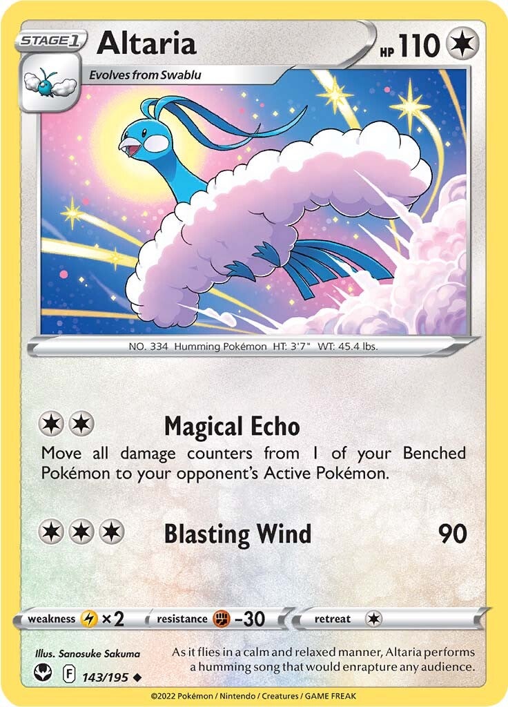 Altaria (143/195) [Sword & Shield: Silver Tempest] | Jomio and Rueliete's Cards and Comics