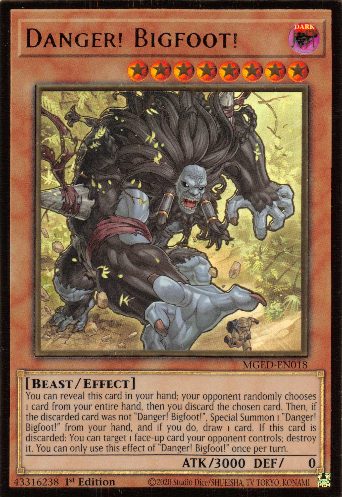 Danger! Bigfoot! [MGED-EN018] Gold Rare | Jomio and Rueliete's Cards and Comics