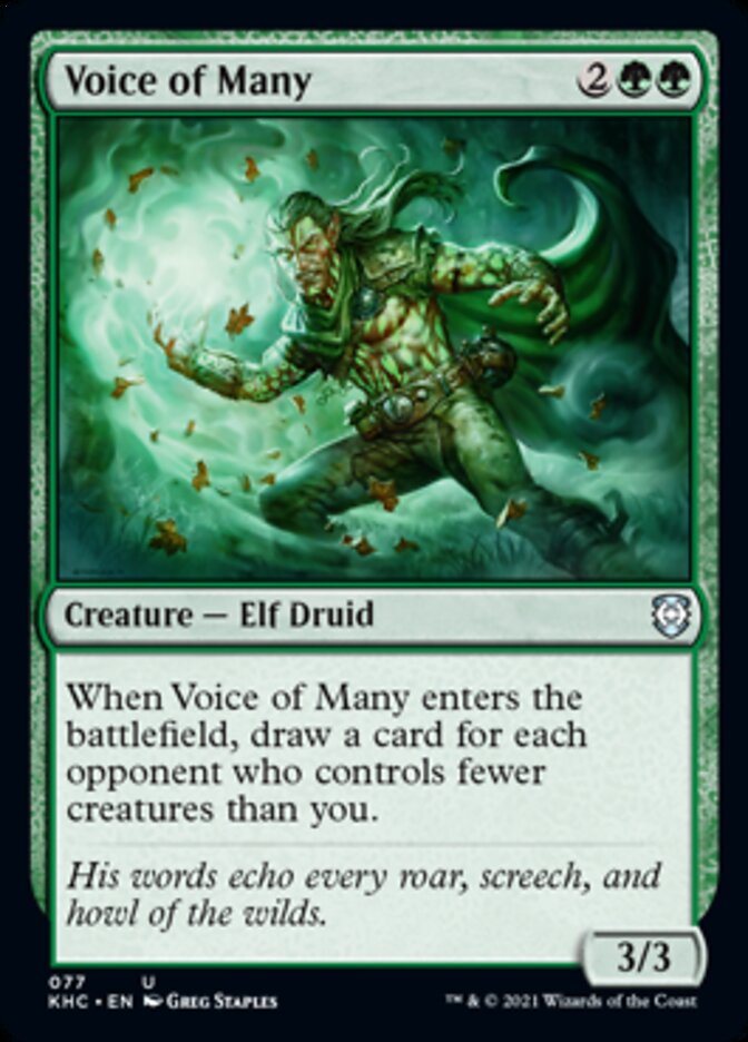 Voice of Many [Kaldheim Commander] | Jomio and Rueliete's Cards and Comics