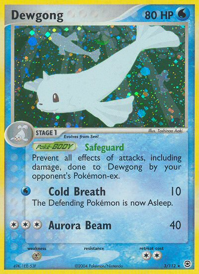 Dewgong (3/112) [EX: FireRed & LeafGreen] | Jomio and Rueliete's Cards and Comics