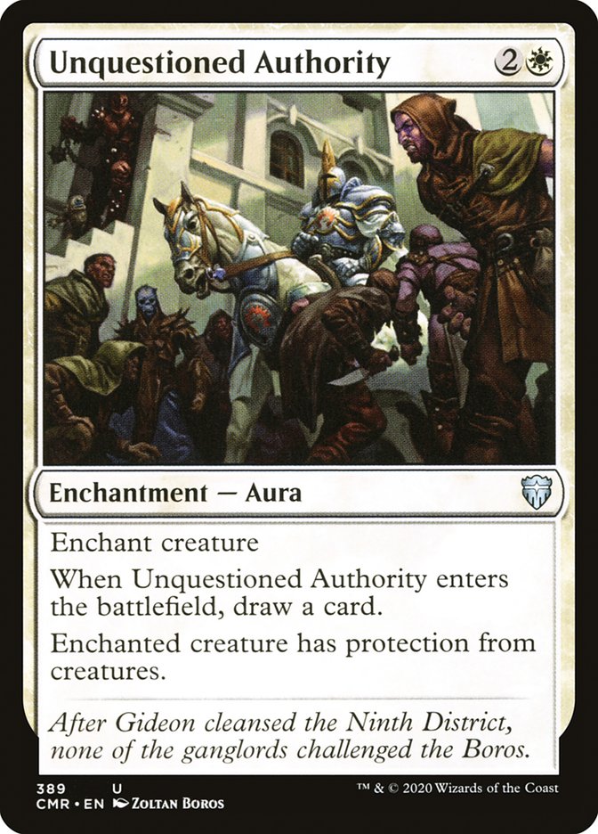 Unquestioned Authority [Commander Legends] | Jomio and Rueliete's Cards and Comics