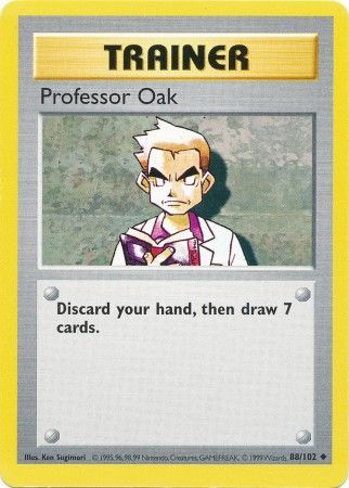Professor Oak (88/102) [Base Set Shadowless Unlimited] | Jomio and Rueliete's Cards and Comics