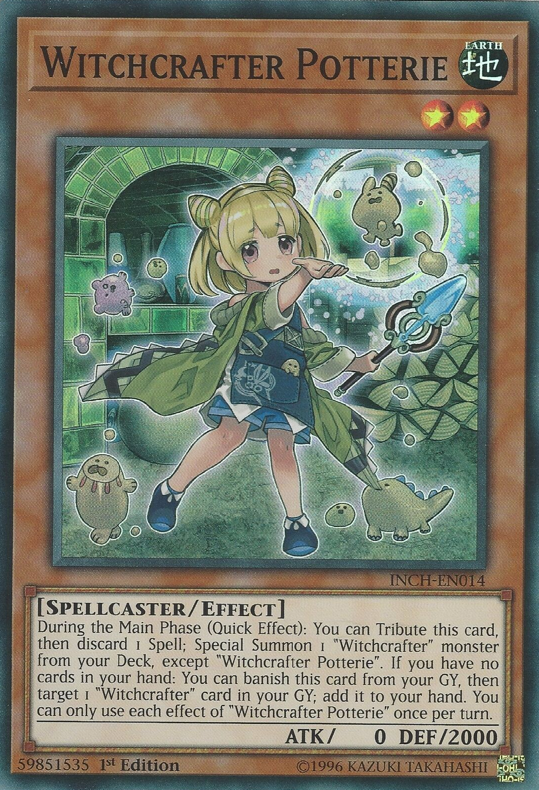 Witchcrafter Potterie [INCH-EN014] Super Rare | Jomio and Rueliete's Cards and Comics