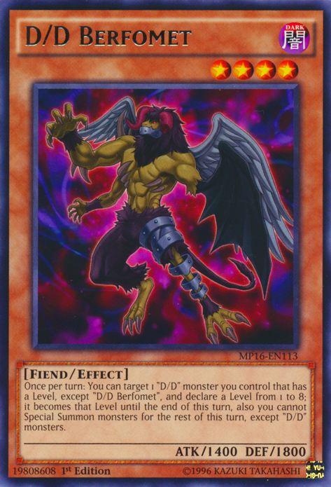D/D Berfomet [MP16-EN113] Rare | Jomio and Rueliete's Cards and Comics