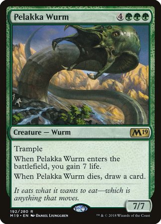 Pelakka Wurm [Core Set 2019] | Jomio and Rueliete's Cards and Comics